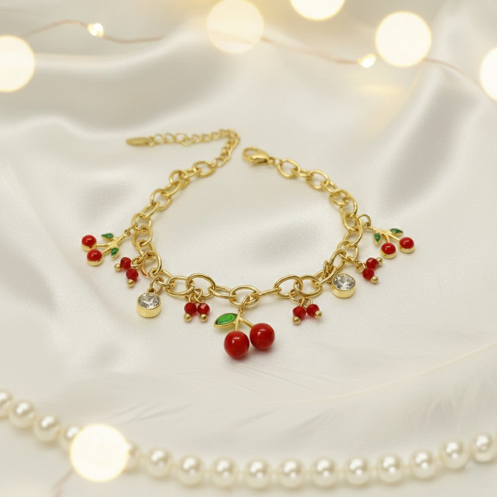 Bracelet cerise