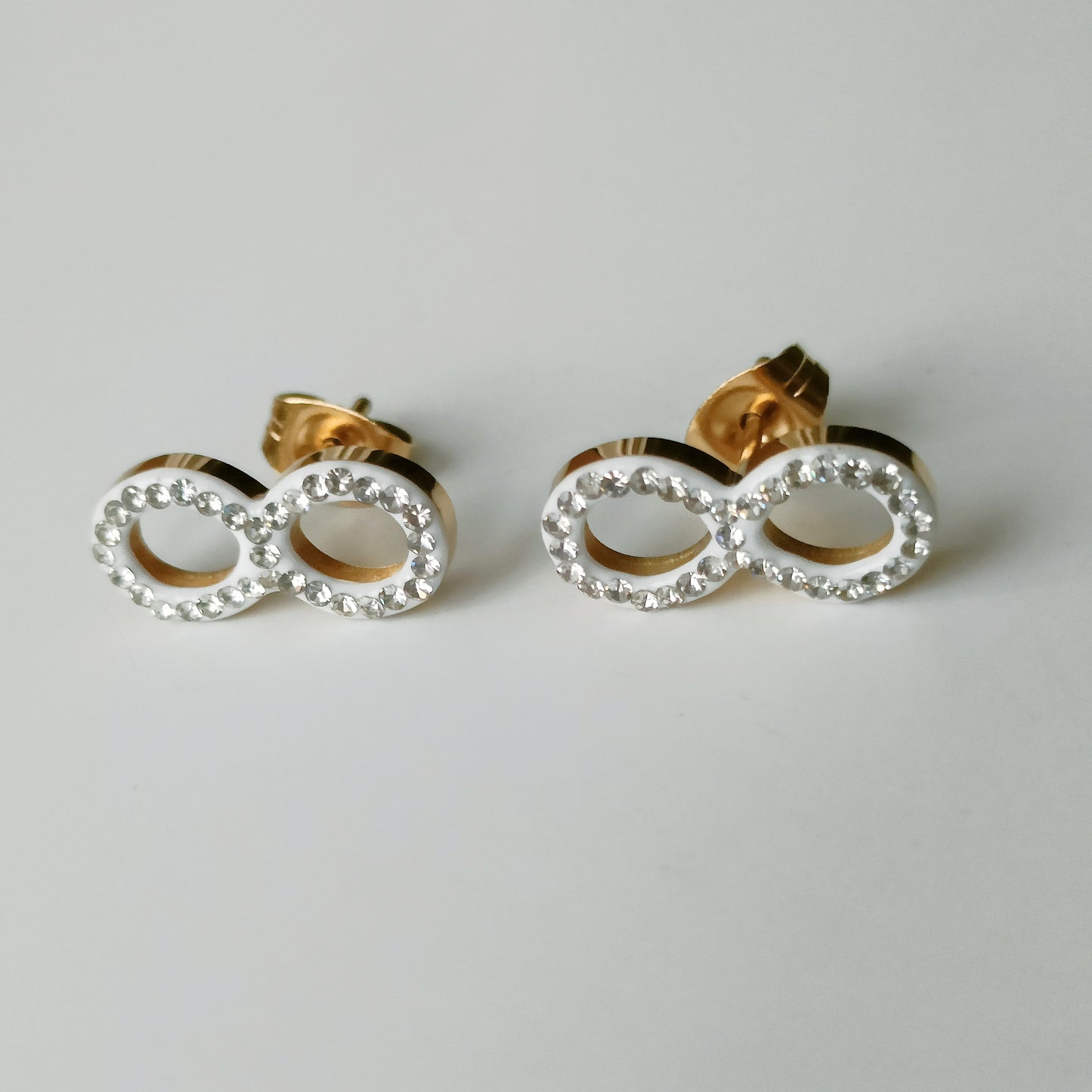 Infinite stainless steel earring