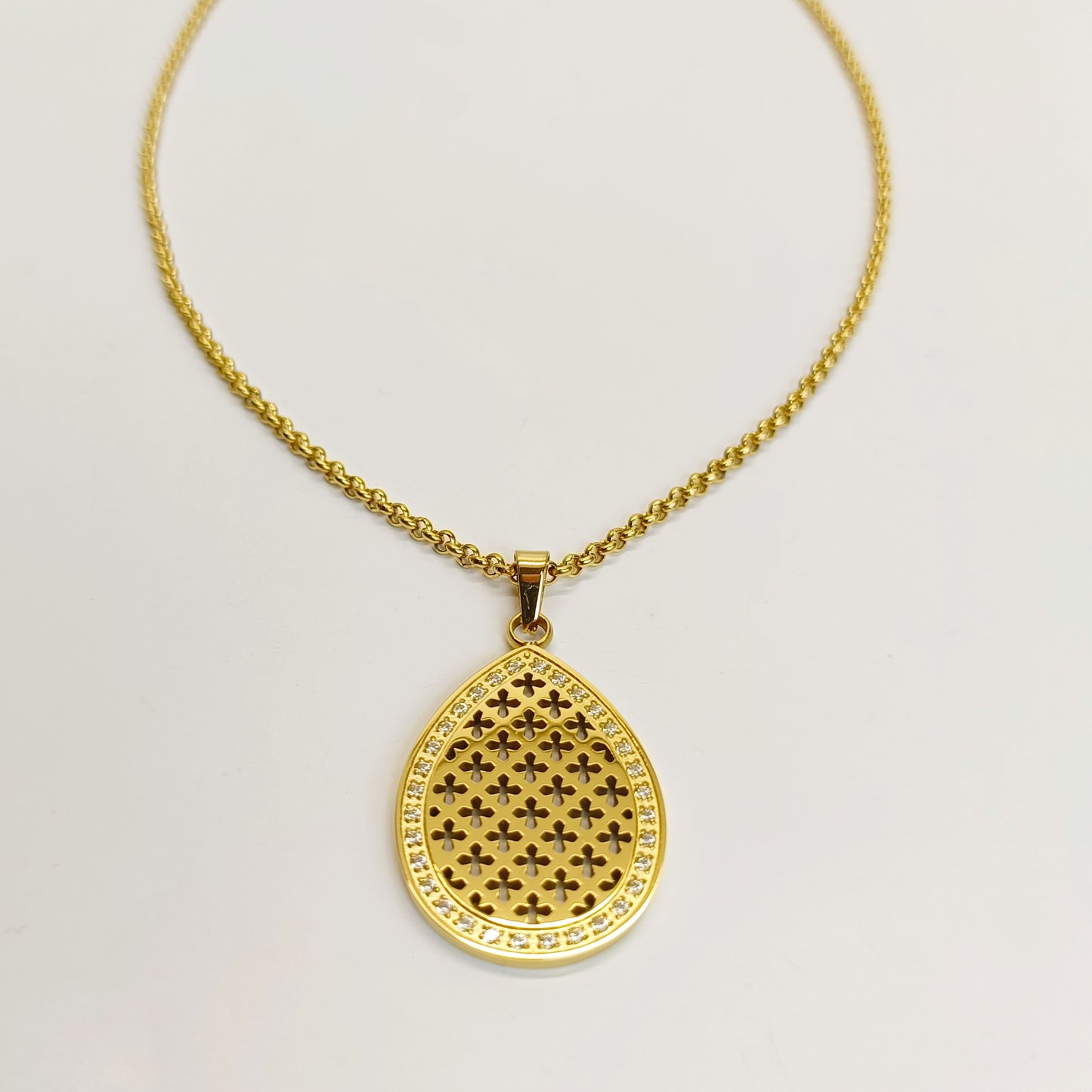 Soraya necklace with rhinestones