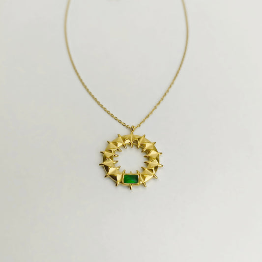 Collier ALIX perle verte