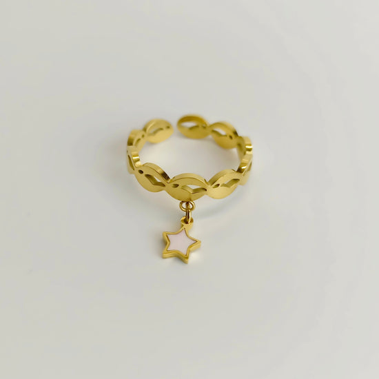 Arinas-Ring aus Edelstahl